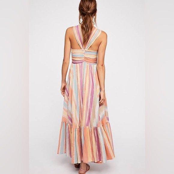 Tropical Sunrise Maxi Dress Size 6 - Picture 4 of 5